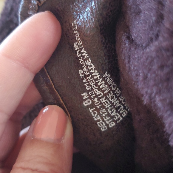 Bare Traps  Shakira Brown Mid Calf Leather Fur Lined Boots Size 8 - Picture 2 of 16